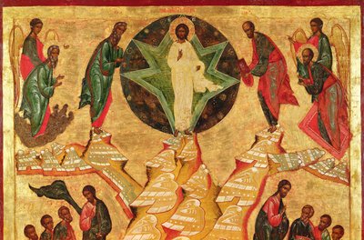 (detalle) de la Transfiguración de Russian School