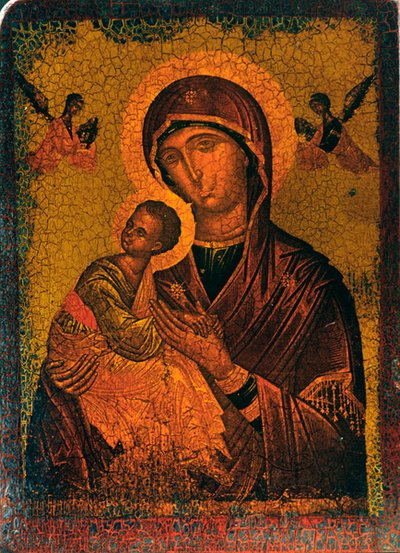 Madonna y Niño de Russian School