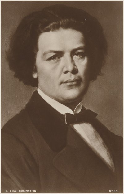 Retrato de Anton Rubinstein de Russian School
