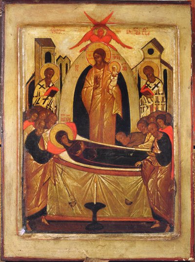 La dormición de la Virgen de Russian School