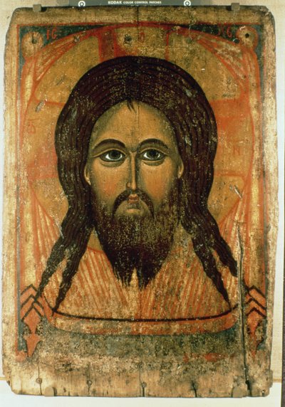 El Santo Rostro (panel) de Russian School