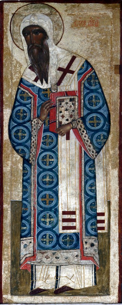 San Metropolitano Alexius, siglo XVI de Russian icon.