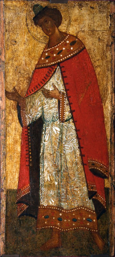 San Príncipe Gleb, siglo XV de Russian icon.