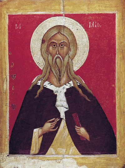 El profeta Elías, finales del siglo XIV - principios del siglo XV de Russian icon.