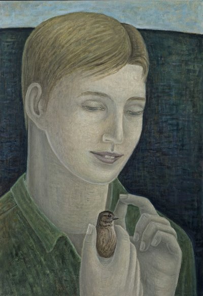 El joven Francisco (Niño sosteniendo un pájaro) de Ruth Addinall