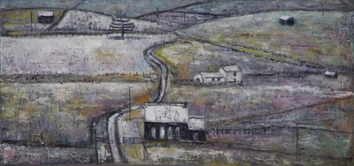 Escena de invierno con capilla de Ruth Addinall