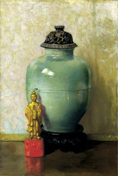Tarro chino verde de Ruth Burgess Payne