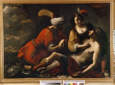 Tancredo y Herminie. Episodio de la Jerusalén entregada (1581) de Le Tasse (Torquato Tasso de Rutilio Manetti