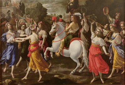 El triunfo de David (óleo sobre lienzo) de Rutilio Manetti