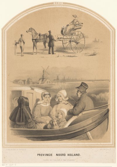 Traje tradicional de Holanda Septentrional Provincia de Holanda Septentrional (título sobre objeto) Ropa holandesa (título de la serie) de Ruurt de Vries