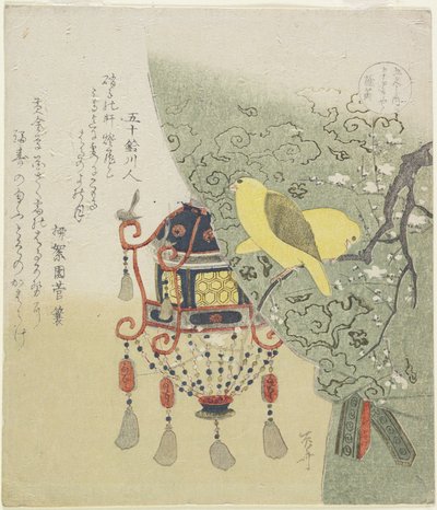 Canario Amarillo Brillante, c.1820 de Ryuryukyo Shinsai
