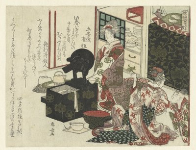 cortesanas en su baño de Ryuryukyo Shinsai