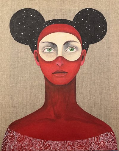 La mujer enmascarada cósmica de SAN STARLING