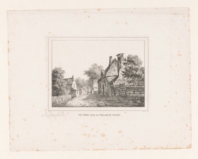 Ver en el pueblo de Velsen Vue prise dans le village de Velsen (título sobre objeto) de S.F. Sanders