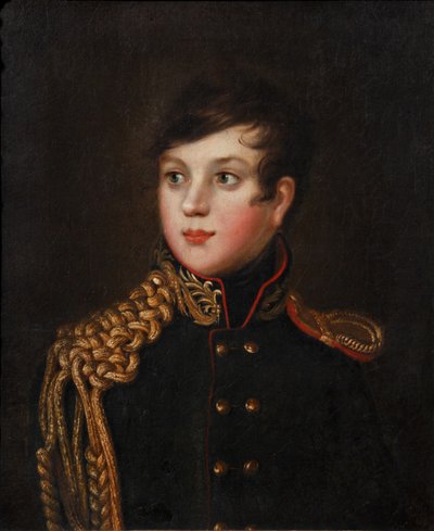 Retrato del Príncipe Alexander Pavlovich Stroganov 1795-1814, ca 1812 de S.S. Svintsov