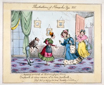 La llegada de Louisa a Birmingham House, 1827 de SW Fores