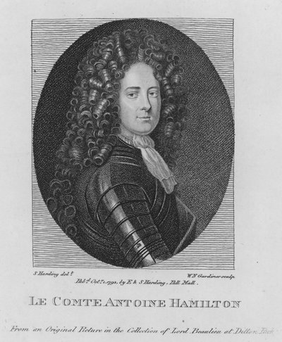 El Conde Antoine Hamilton (grabado) de S. (after) Harding
