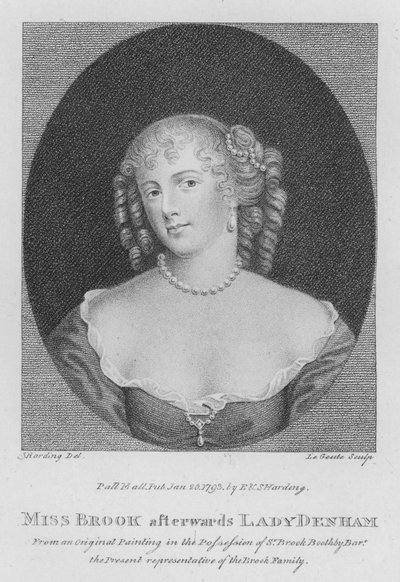 Srta. Brook, luego Lady Denham (grabado) de S. (after) Harding