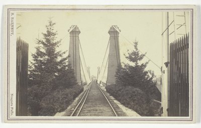 Puente colgante del ferrocarril, Cataratas del Niágara de S. Barnett