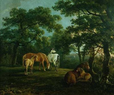 Caballos en un paisaje de S. and Barrett G. Gilpin