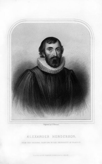 Alexander Henderson, teólogo escocés, 1870 de S. Freeman