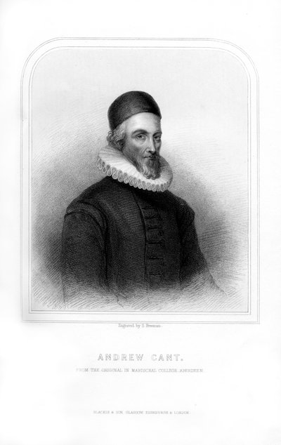 Andrew Cant, ministro presbiteriano y líder de los Covenanters escoceses, 1870 de S. Freeman