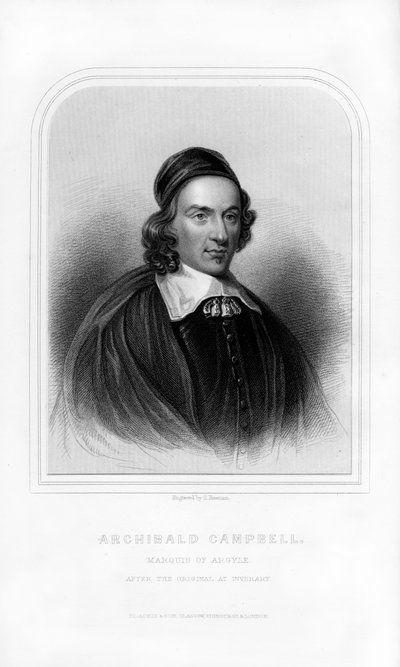 Archibald Campbell, primer marqués de Argyll, estadista escocés, 1870 de S. Freeman