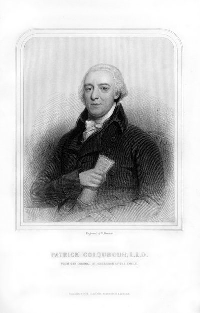 Patrick Colquhoun, magistrado de policía y escritor estadístico escocés, 1870 de S. Freeman
