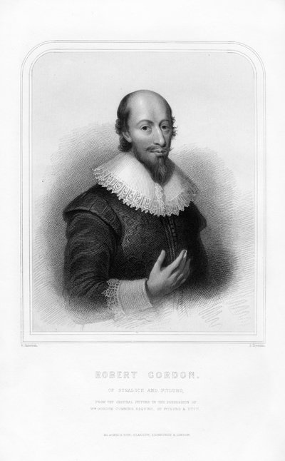 Robert Gordon de Straloch, cartógrafo escocés, 1870 de S. Freeman