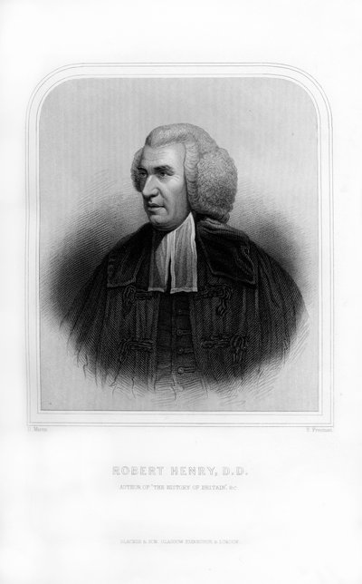 Robert Henry, historiador escocés, 1870 de S. Freeman