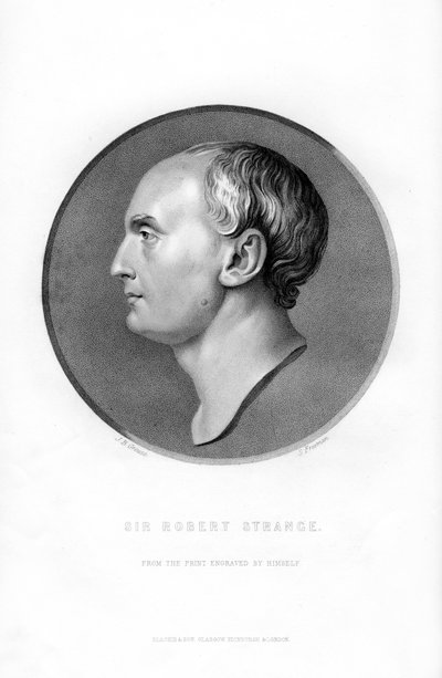 Sir Robert Strange, artista escocés, 1870 de S. Freeman