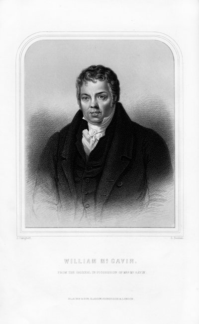 William McGavin, polemista escocés, 1870 de S. Freeman