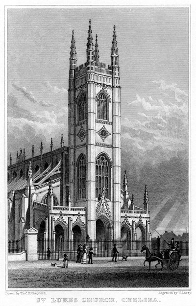 Iglesia de San Lucas, Chelsea, Londres, 1828 de S. Lacey