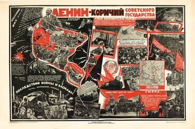 Lenin es el timonel del estado soviético, ca 1926 de S. Mitrofanov