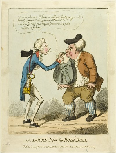 Una mandíbula cerrada para John Bull de S. W. Fores