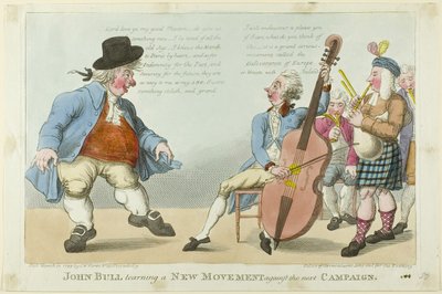 John Bull aprendiendo un nuevo movimiento de S. W. Fores