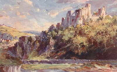 Castillo de Ventadour (litografía en color) de Sabine Baring Gould