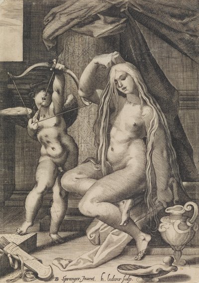 Venus y Cupido, 1571-1650 de Sadeler