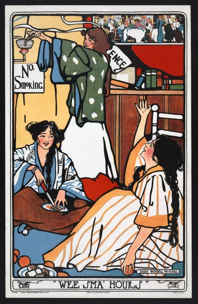 Horas pequeñas de la madrugada de Girls will be Girls pub. c.1909 de Sadie Wendell Mitchell