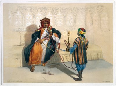 Un jeque árabe fumando de Saint Germain