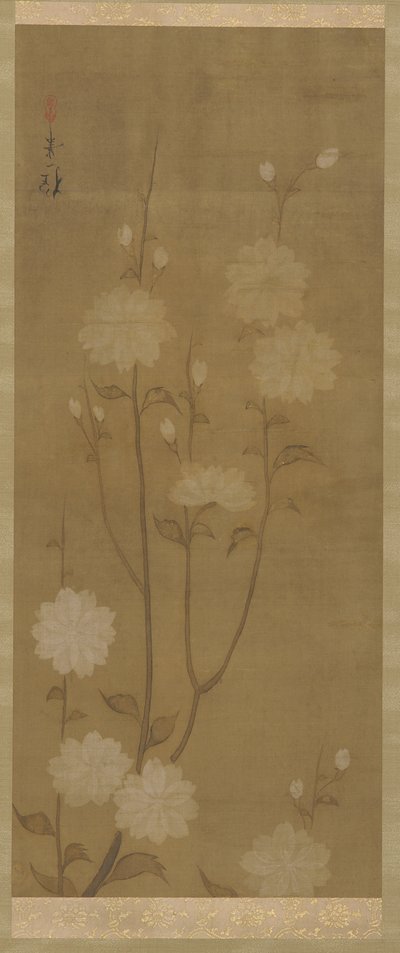 Ramas de cerezo caídas en flor, período Edo, mediados del siglo XVIII-principios del siglo XIX de Sakai Hoitsu