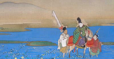 Seis ríos joya Mu-Tamagawa, ca. 1839 de Sakai Oho