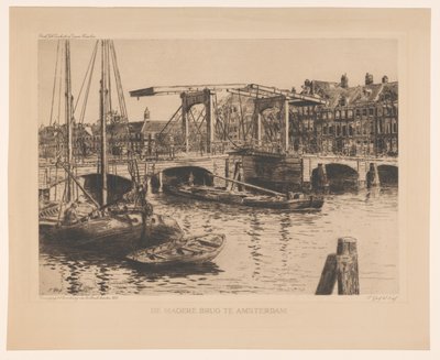 El puente flaco en Ámsterdam (título original del objeto) de Salomon Garf