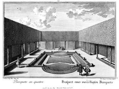 Folleto de un bosquet rectangular de Salomon Kleiner