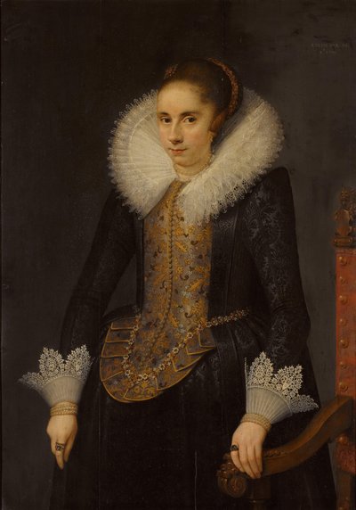 Retrato de Catharina Fourmenois (1598-1665) de Salomon Mesdach (attributed to)