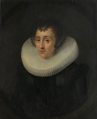 Retrato de Hortensia del Prado (?-1627) de Salomon Mesdach (attributed to)