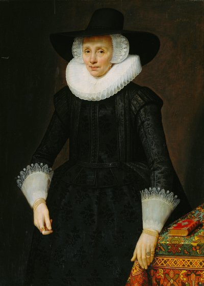 Retrato de Margarita Courten (1564-1640) de Salomon Mesdach (attributed to)