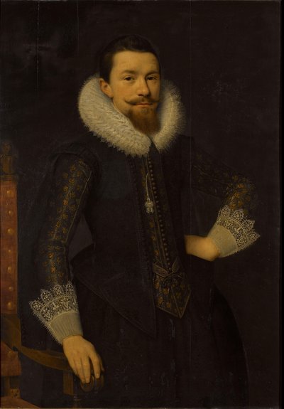 Retrato de Pieter Boudaen Courten (1594-1668) de Salomon Mesdach (attributed to)