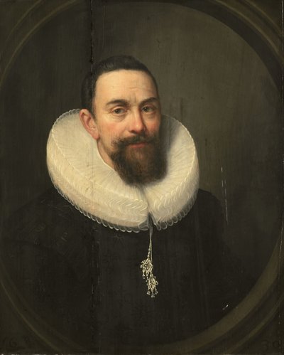 Retrato de Sir Pieter Courten (1581-1630) de Salomon Mesdach (circle of)