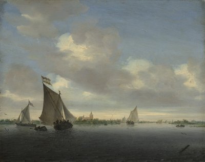 Marina, 1650 de Salomon Ruysdael